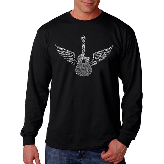 LA Pop Art Men's Word Art Long Sleeve T-shirt - Amazing Grace