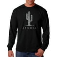 thumbnail image 1 of LA Pop Art Men's Word Art Long Sleeve T-shirt - Arizona Cities, 1 of 2