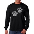 thumbnail image 1 of LA Pop Art Men's Word Art Long Sleeve T-shirt - Cat Mom, 1 of 2