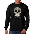 thumbnail image 1 of LA Pop Art Men's Word Art Long Sleeve T-shirt - Dia De Los Muertos, 1 of 2