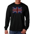 thumbnail image 1 of LA Pop Art Men's Word Art Long Sleeve T-shirt - God Save The Queen, 1 of 2