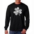 thumbnail image 1 of LA Pop Art Men's Word Art Long Sleeve T-shirt - KISS ME I'M IRISH, 1 of 2