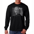 thumbnail image 1 of LA Pop Art Men's Word Art Long Sleeve T-shirt - Mark Twain, 1 of 2