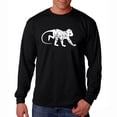 thumbnail image 1 of LA Pop Art Men's Word Art Long Sleeve T-shirt - Monkey Business, 1 of 2