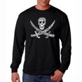 thumbnail image 1 of LA Pop Art Men's Word Art Long Sleeve T-shirt - PIRATE CAPTAINS, SHIPS AND IMAGERY, 1 of 2
