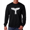 thumbnail image 1 of LA Pop Art Men's Word Art Long Sleeve T-shirt - SAVE THE WHALES, 1 of 2