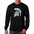 thumbnail image 1 of LA Pop Art Men's Word Art Long Sleeve T-shirt - SPARTAN, 1 of 2