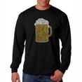 thumbnail image 1 of LA Pop Art Men's Word Art Long Sleeve T-shirt - Slang Terms for Being Wasted, 1 of 2