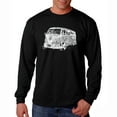 thumbnail image 1 of LA Pop Art Men's Word Art Long Sleeve T-shirt - THE 70'S, 1 of 2