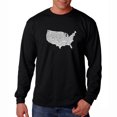 thumbnail image 1 of LA Pop Art Men's Word Art Long Sleeve T-shirt - THE STAR SPANGLED BANNER, 1 of 2