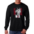 thumbnail image 1 of LA Pop Art Men's Word Art Long Sleeve T-shirt - TRUMP - Make America Great Again, 1 of 2