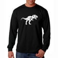 thumbnail image 1 of LA Pop Art Men's Word Art Long Sleeve T-shirt - TYRANNOSAURUS REX, 1 of 2