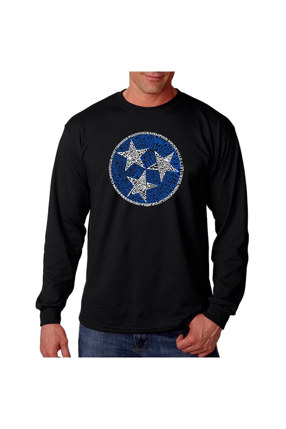 Men's Word Art Long Sleeve T-shirt - Tennessee Tristar
