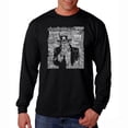 thumbnail image 1 of LA Pop Art Men's Word Art Long Sleeve T-shirt - UNCLE SAM, 1 of 2