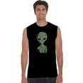 thumbnail image 1 of LA Pop Art Men's Word Art Sleeveless T-shirt - Alien, 1 of 2