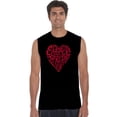 thumbnail image 1 of LA Pop Art Men's Word Art Sleeveless T-shirt - Crazy Little Thing Called Love, 1 of 2