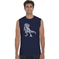 thumbnail image 1 of LA Pop Art Men's Word Art Sleeveless T-shirt - Dino Pics, 1 of 2