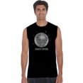 thumbnail image 1 of LA Pop Art Men's Word Art Sleeveless T-shirt - Disco Ball, 1 of 2