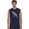 thumbnail image 1 of LA Pop Art Men's Word Art Sleeveless T-shirt - Edgar Allen Poe's The Raven, 1 of 2
