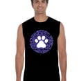thumbnail image 1 of LA Pop Art Men's Word Art Sleeveless T-shirt - Gandhi's Quote on Animal Treatment, 1 of 2