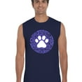 thumbnail image 1 of LA Pop Art Men's Word Art Sleeveless T-shirt - Gandhi's Quote on Animal Treatment, 1 of 2