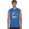 thumbnail image 1 of LA Pop Art Men's Word Art Sleeveless T-shirt - I Need My Space Astronaut, 1 of 2
