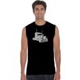 thumbnail image 1 of LA Pop Art Men's Word Art Sleeveless T-shirt - KEEP ON TRUCKIN', 1 of 2