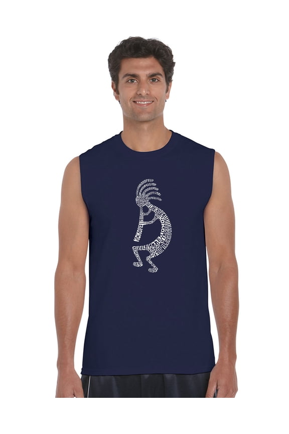 Men's Word Art Sleeveless T-shirt - Kokopelli