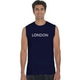 thumbnail image 1 of LA Pop Art Men's Word Art Sleeveless T-shirt - LONDON NEIGHBORHOODS, 1 of 2