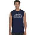 thumbnail image 1 of LA Pop Art Men's Word Art Sleeveless T-shirt - Legendary Mobsters, 1 of 2