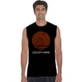 thumbnail image 1 of LA Pop Art Men's Word Art Sleeveless T-shirt - Occupy Mars, 1 of 2