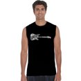 thumbnail image 1 of LA Pop Art Men's Word Art Sleeveless T-shirt - Rock Guitar, 1 of 2