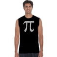 thumbnail image 1 of LA Pop Art Men's Word Art Sleeveless T-shirt - THE FIRST 100 DIGITS OF PI, 1 of 2