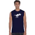 thumbnail image 1 of LA Pop Art Men's Word Art Sleeveless T-shirt - TYRANNOSAURUS REX, 1 of 2
