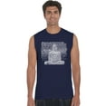 thumbnail image 1 of LA Pop Art Men's Word Art Sleeveless T-shirt - Zen Buddha, 1 of 2