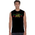 thumbnail image 1 of LA Pop Art Men's Word Art Sleeveless T-shirt - Zion - One Love, 1 of 2