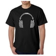 thumbnail image 1 of LA Pop Art Men's Word Art T-Shirt - 63 DIFFERENT GENRES OF MUSIC, 1 of 2