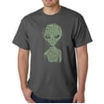 thumbnail image 1 of LA Pop Art Men's Word Art T-Shirt - Alien, 1 of 2