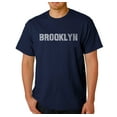 thumbnail image 1 of LA Pop Art Men's Word Art T-Shirt - BROOKLYN NEIGHBORHOODS, 1 of 2