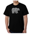 thumbnail image 1 of LA Pop Art Men's Word Art T-Shirt - Bear Species, 1 of 2