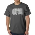 thumbnail image 1 of LA Pop Art Men's Word Art T-Shirt - Brooklyn Bridge, 1 of 2
