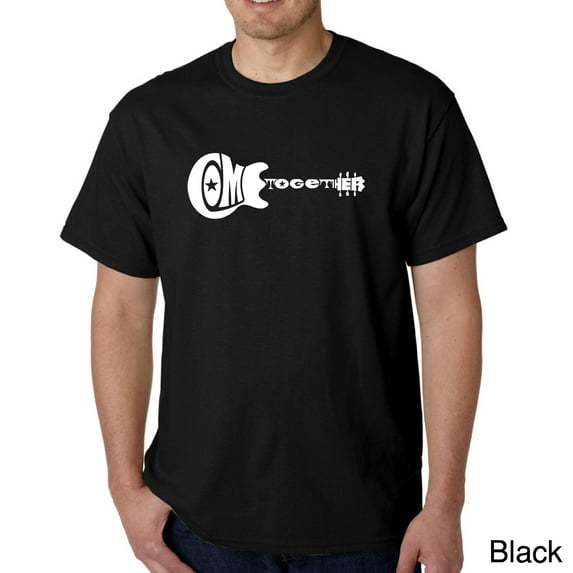 LA Pop Art Men's Word Art T-Shirt - COME TOGETHER