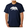 thumbnail image 1 of LA Pop Art Men's Word Art T-Shirt - California Bear, 1 of 2