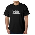 thumbnail image 1 of LA Pop Art Men's Word Art T-Shirt - California Bear, 1 of 2