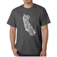 thumbnail image 1 of LA Pop Art Men's Word Art T-Shirt - California State, 1 of 2