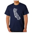 thumbnail image 1 of LA Pop Art Men's Word Art T-Shirt - California State, 1 of 2