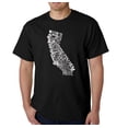 thumbnail image 1 of LA Pop Art Men's Word Art T-Shirt - California State, 1 of 2
