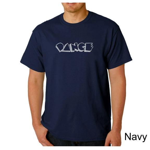 LA Pop Art Men's Word Art T-Shirt - DIFFERENT STYLES OF DANCE
