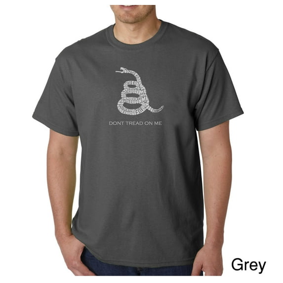 LA Pop Art Men's Word Art T-Shirt - DONT TREAD ON ME