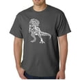 thumbnail image 1 of LA Pop Art Men's Word Art T-Shirt - Dino Pics, 1 of 2